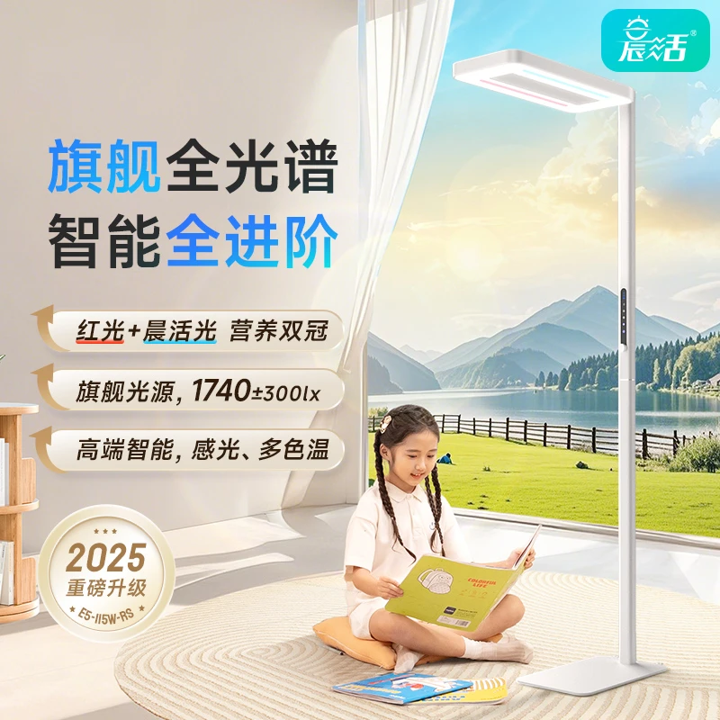 孩视宝红光护眼全光谱大路灯适合学生学习阅读的落地灯E5-115W-RS