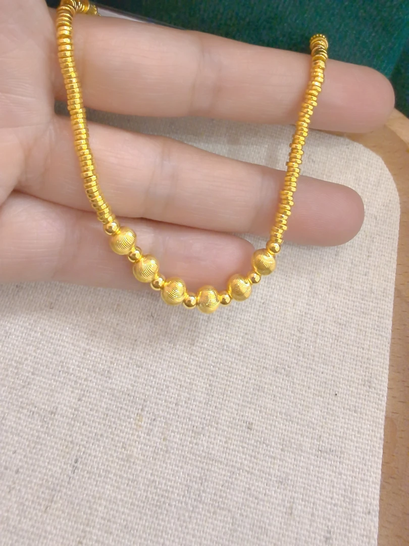 足金999猫眼盘缠手链5G黄金手链精致百搭黄金手链4056