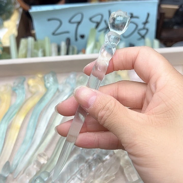 蛇纹石玉未镶嵌发簪