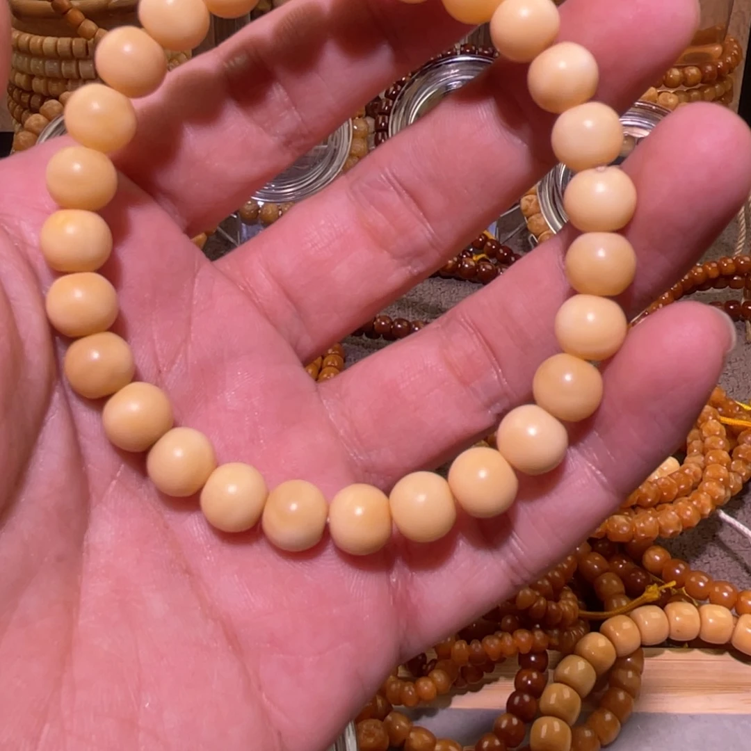 星月菩提吊坠特9×8鼓珠单圈