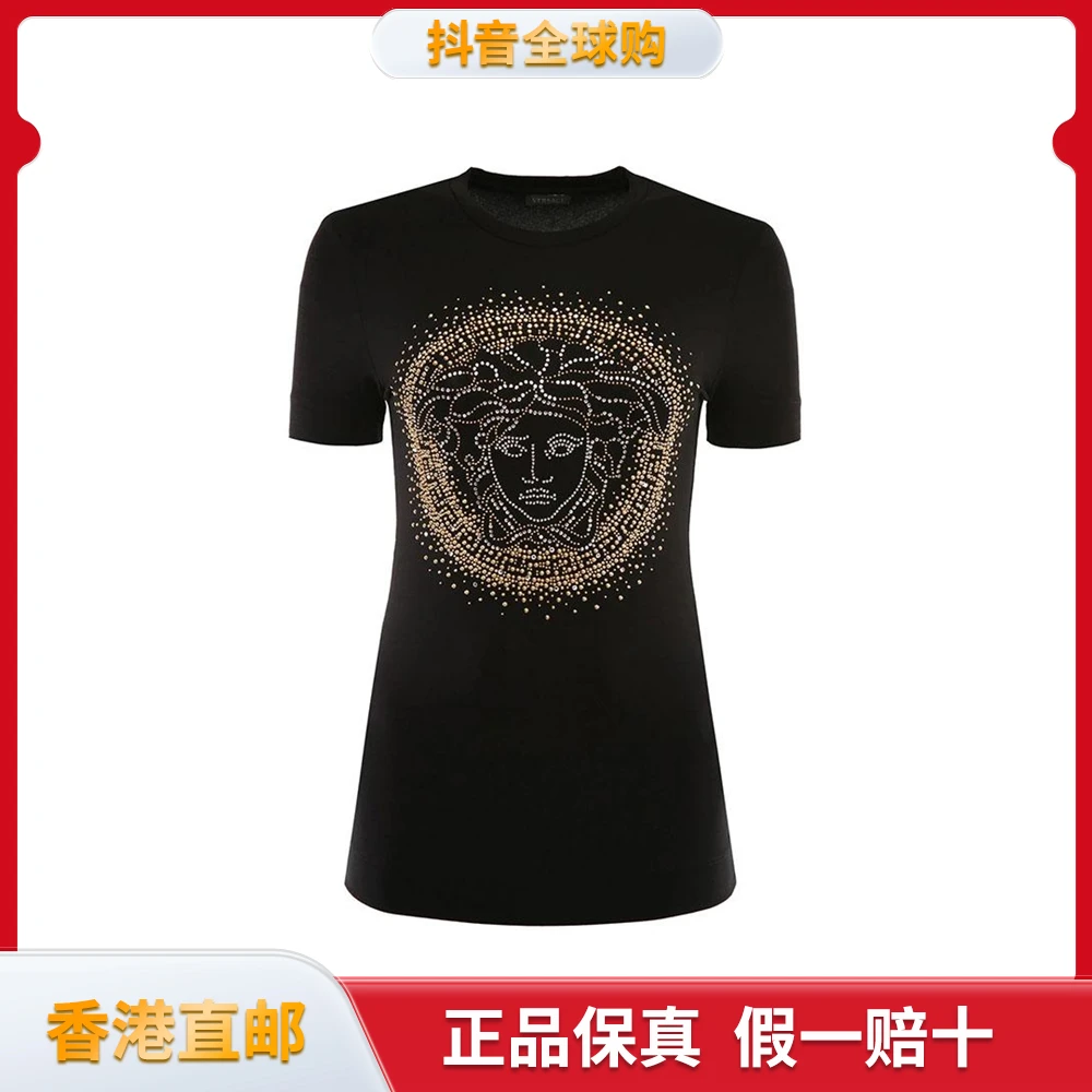 VERSACE/范思哲女士新款时尚印花短袖T恤 A82241-A213311-A1008