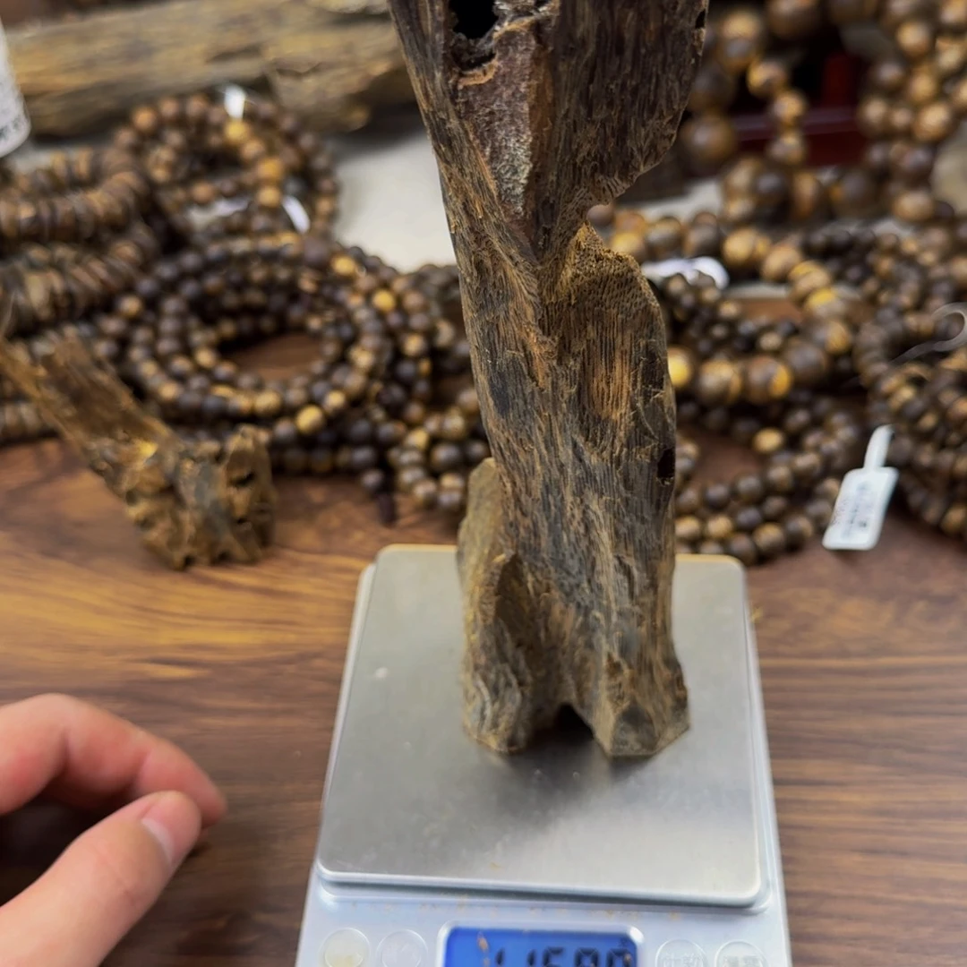 芋***哥沉香碎屑沉香绿棋楠蓝香老料116克