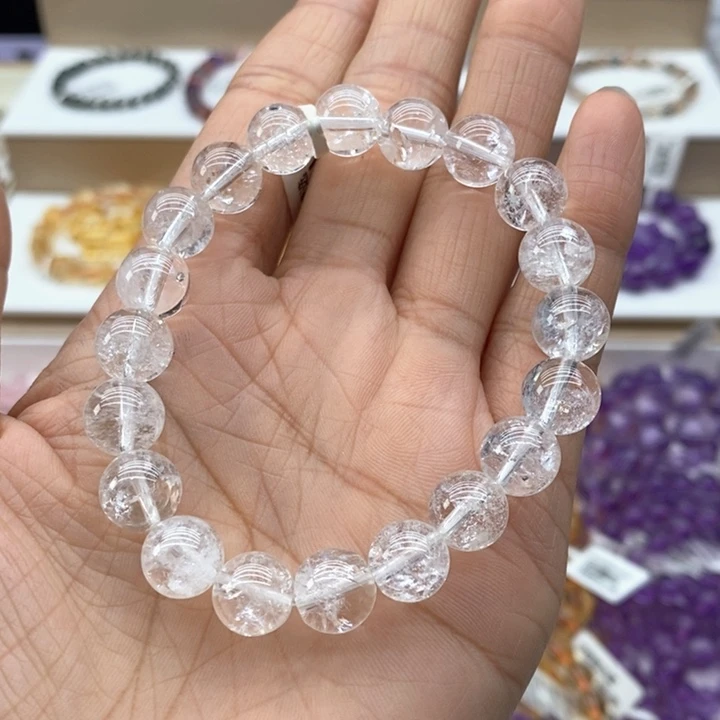 未镶嵌手链水晶天然白阿塞手链