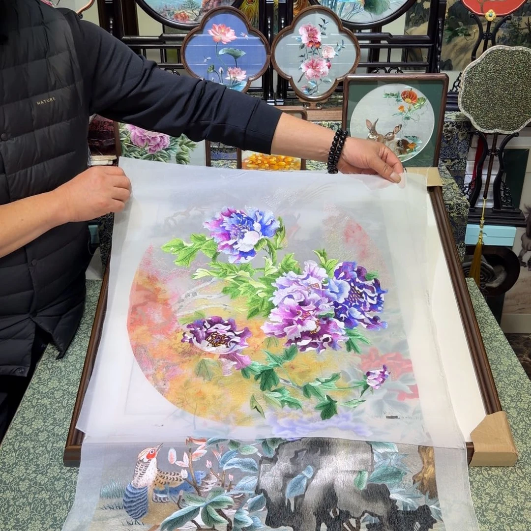 刺绣手工苏绣工艺制作技艺精湛