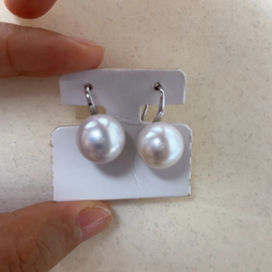 【闪购商品】银S925镶嵌耳饰淡水珍珠12-13