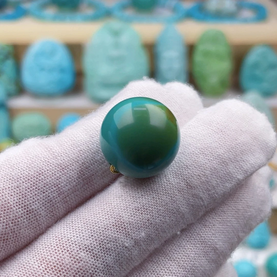 未镶嵌绿松石珠宝奇石卡16+