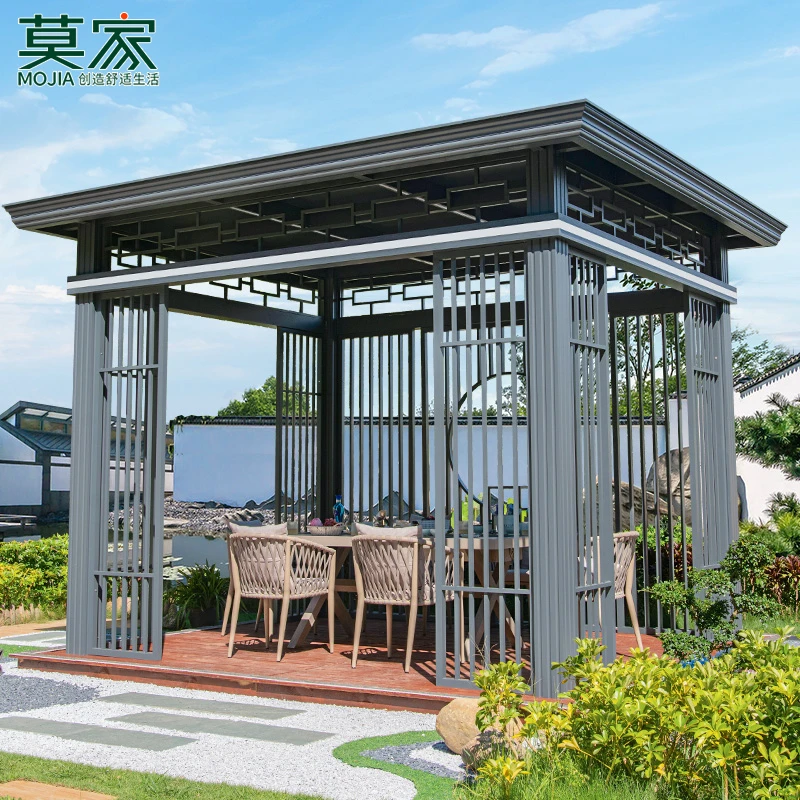 【莫家品牌】新中式凉亭户外庭院别墅花园防晒防水户外凉亭包安装
