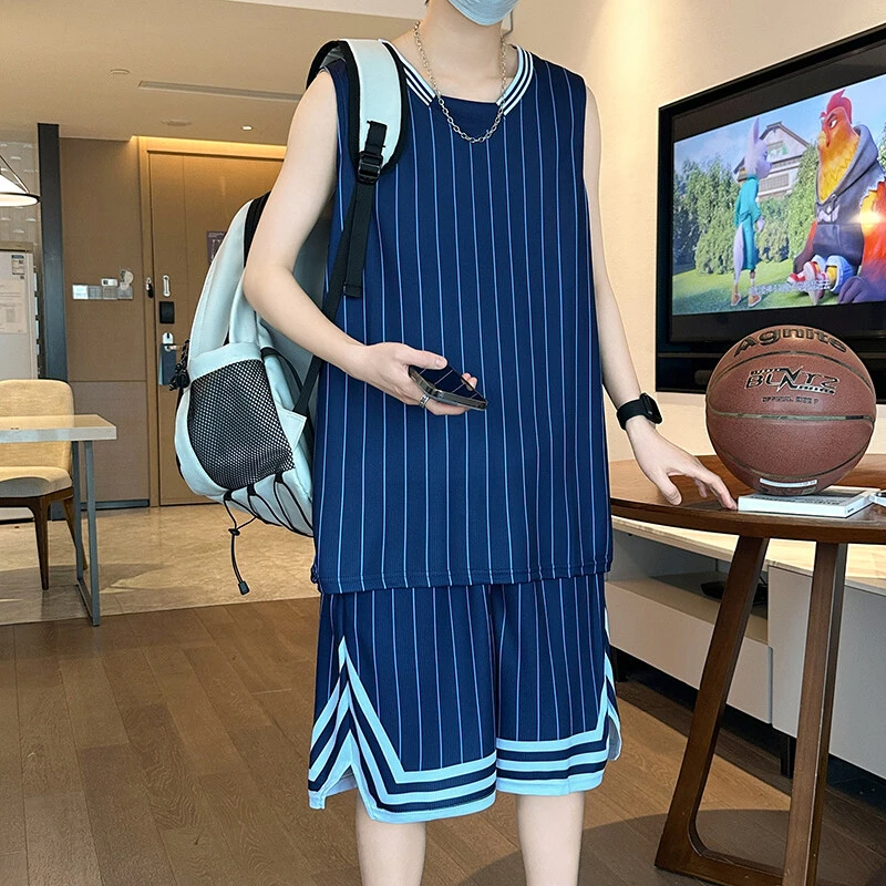 2025男生款篮球服速干透气青少年短袖运动服球衣休闲套装