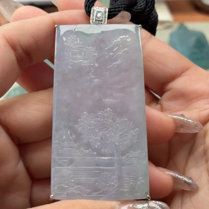 翡翠未镶嵌颈饰天然翡翠a货