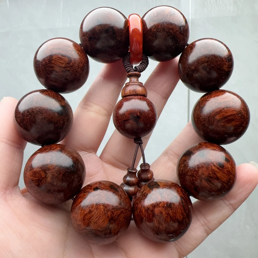 海南黄花梨手串2.5大规格精品木制品手串➕礼盒