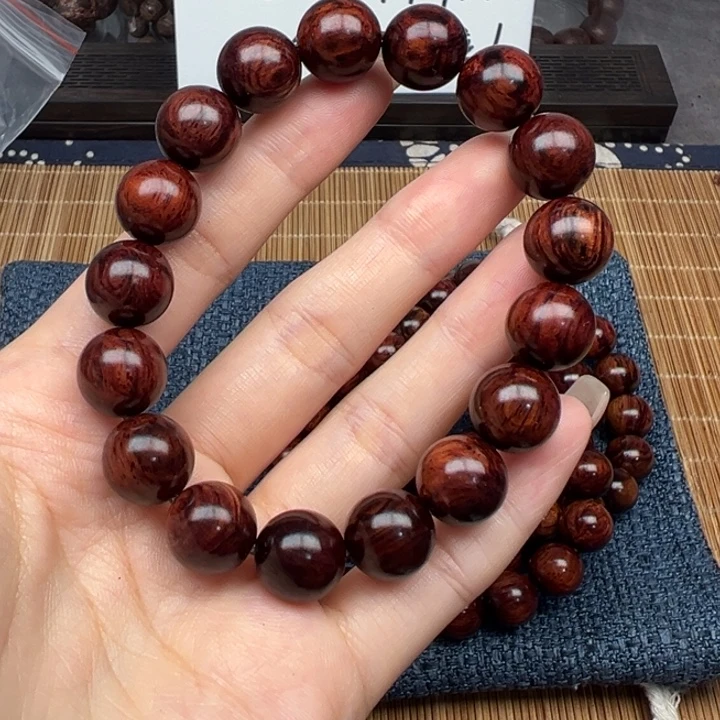藤类海南红降火焰纹1.2圆珠