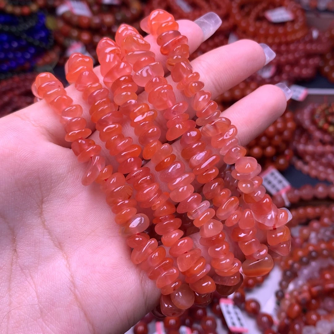 未镶嵌手链南红玛瑙18号碎冰冰五条