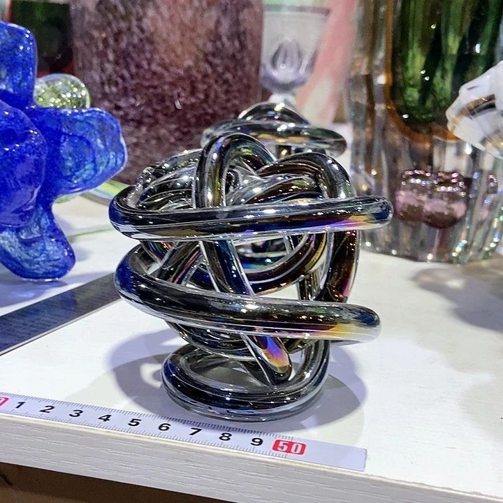 琉璃琉璃花瓶高8口8