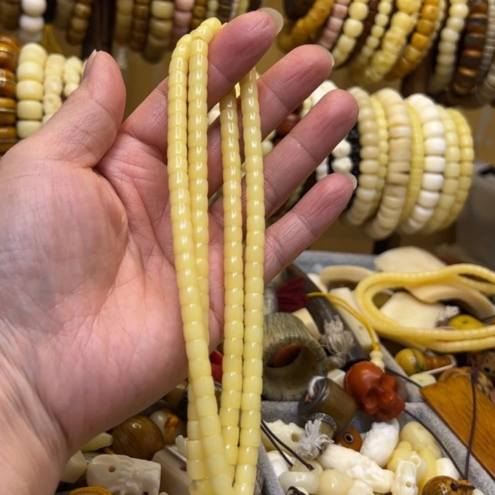 驼骨手串/手链直径6直切大孔道