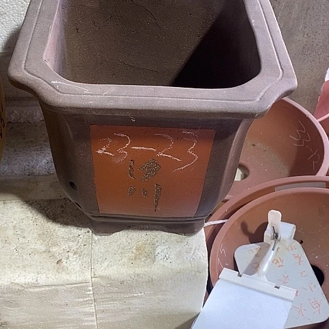 紫砂中国宜兴紫砂花盆＂