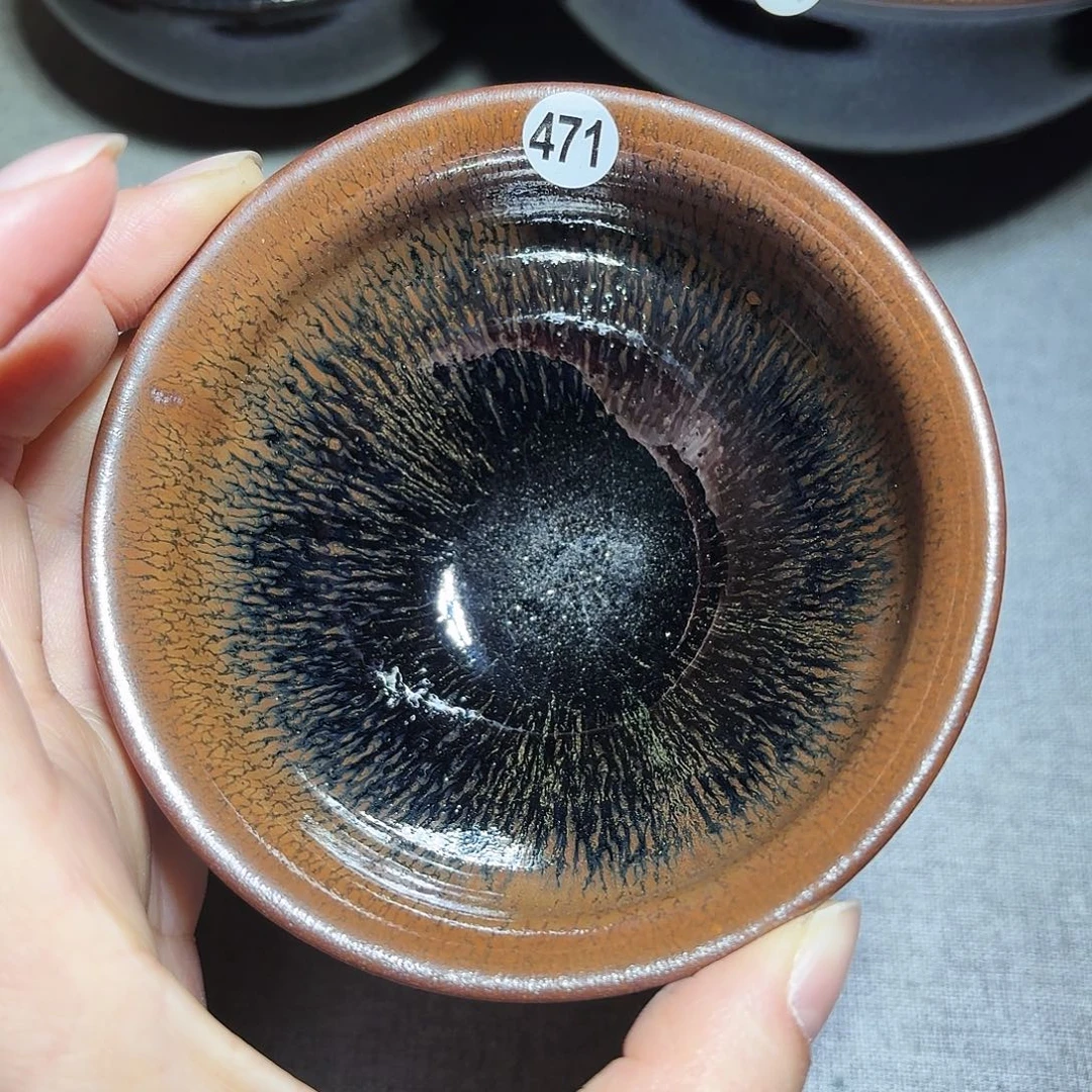 茶盏子衿手工柴烧盏471磨底柴