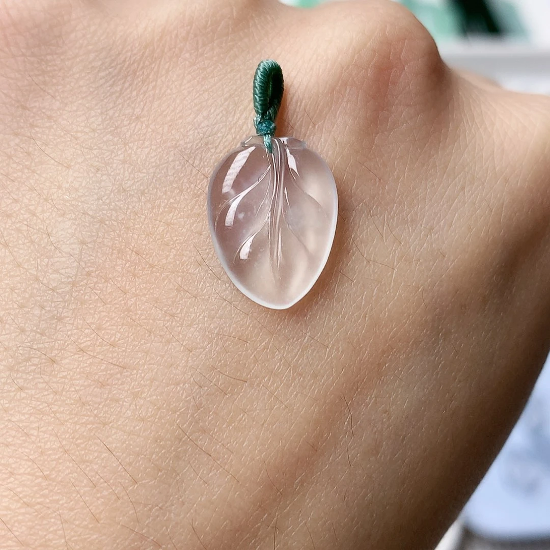 定制翡翠未镶嵌高冰树叶