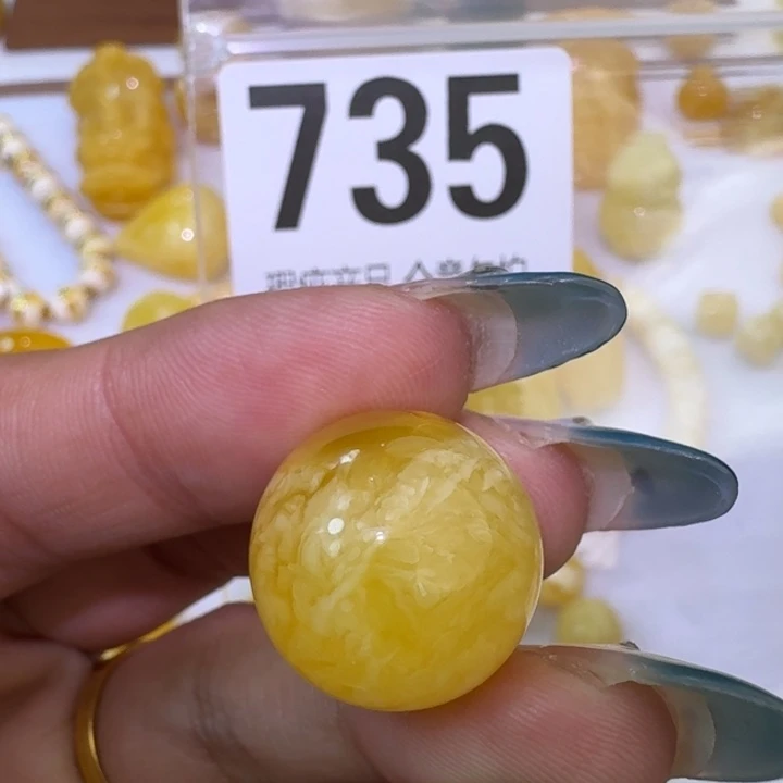 迷***雾裸石琥珀未镶嵌18微瑕