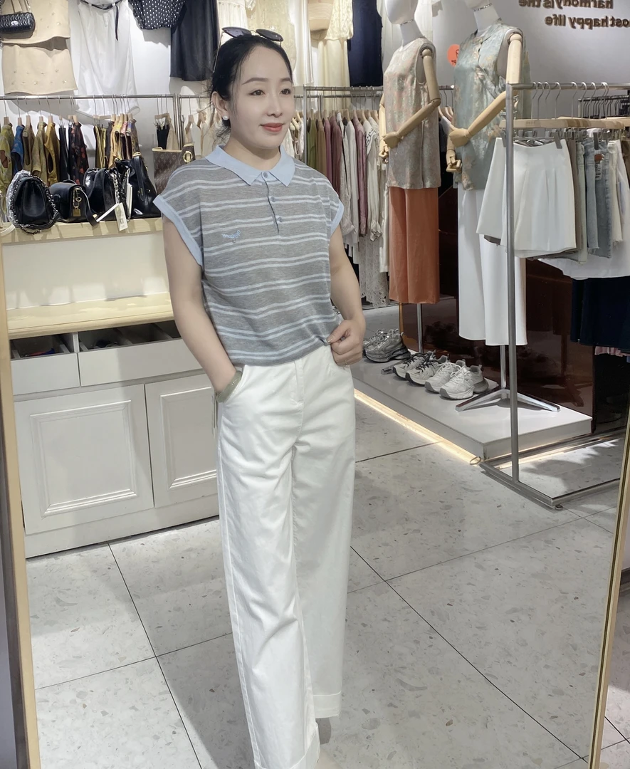夏季新款冰丝亚麻休闲短袖