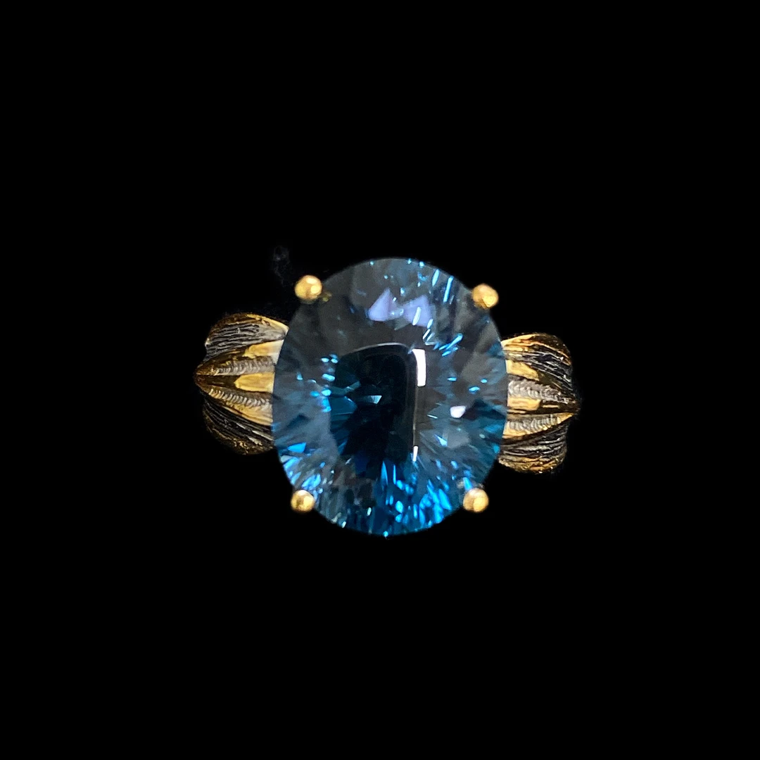 3631-托帕石戒指 孤品