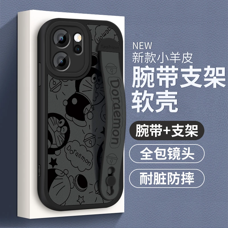 适用OPPOReno15手机壳新款创意个性Reno15女款全包防摔腕带支架