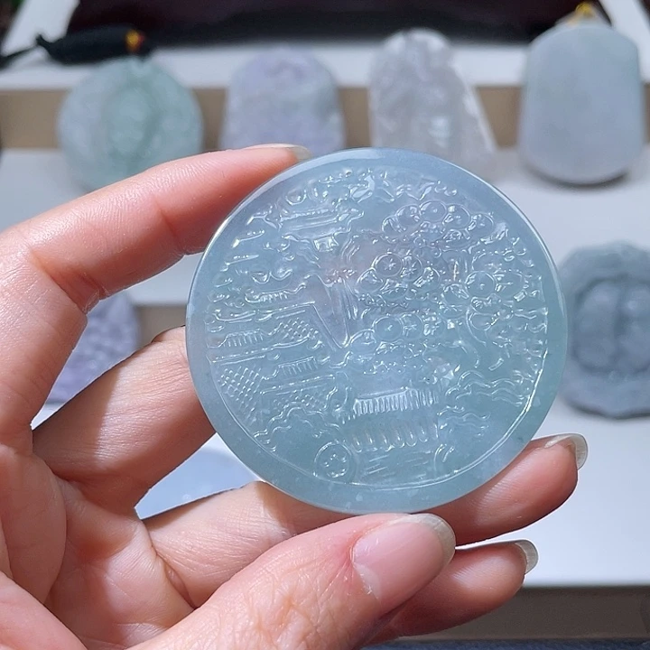 翡翠未镶嵌颈饰翡翠55