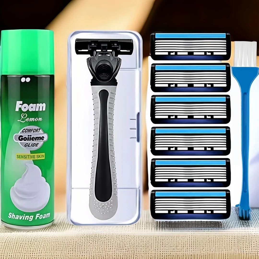 【防刮伤】德国进口男士老式剃须刀刮脸刀六层剃胡刀刮胡子刀去毛刀