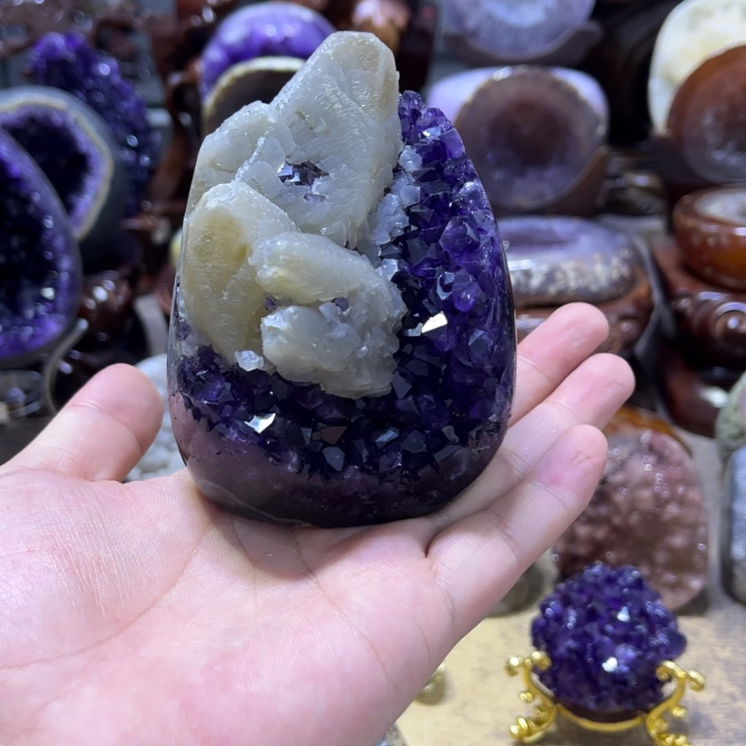紫晶摆件未镶嵌摆件