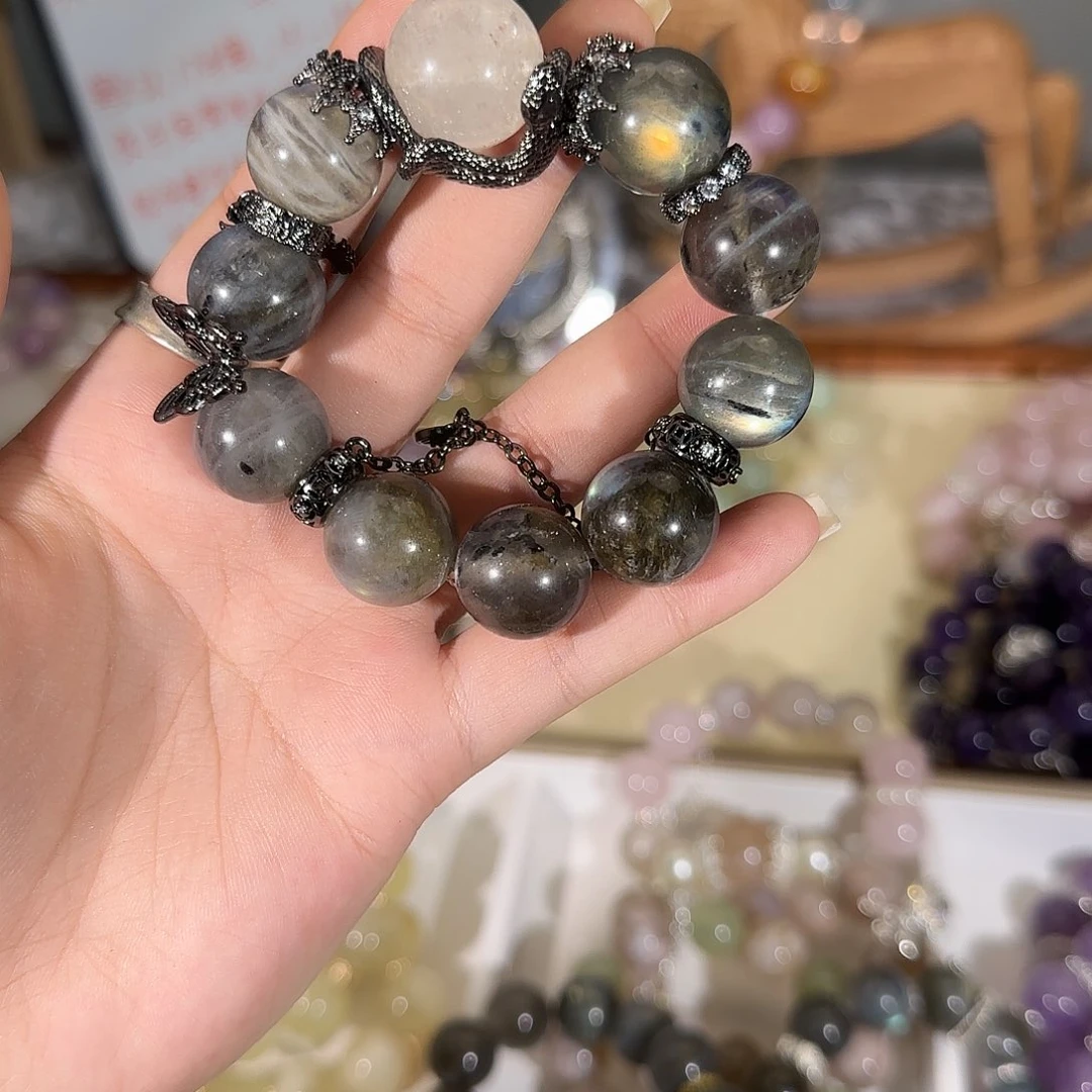 黄晶手链未镶嵌哈哈