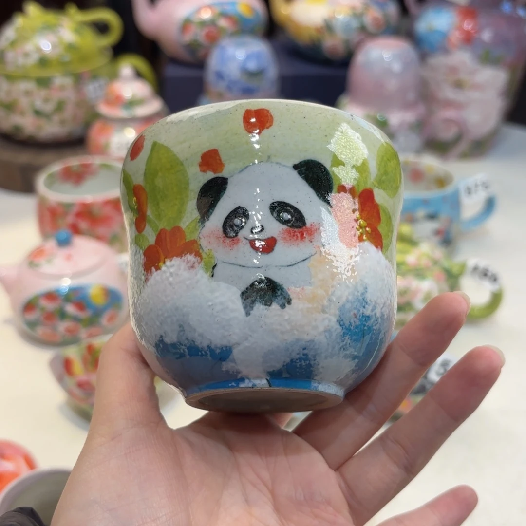 景德镇手绘高温釉下彩陶瓷茶具