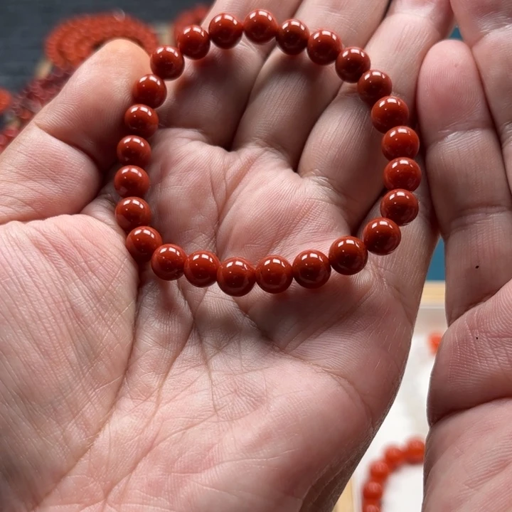 南红玛瑙手链未镶嵌