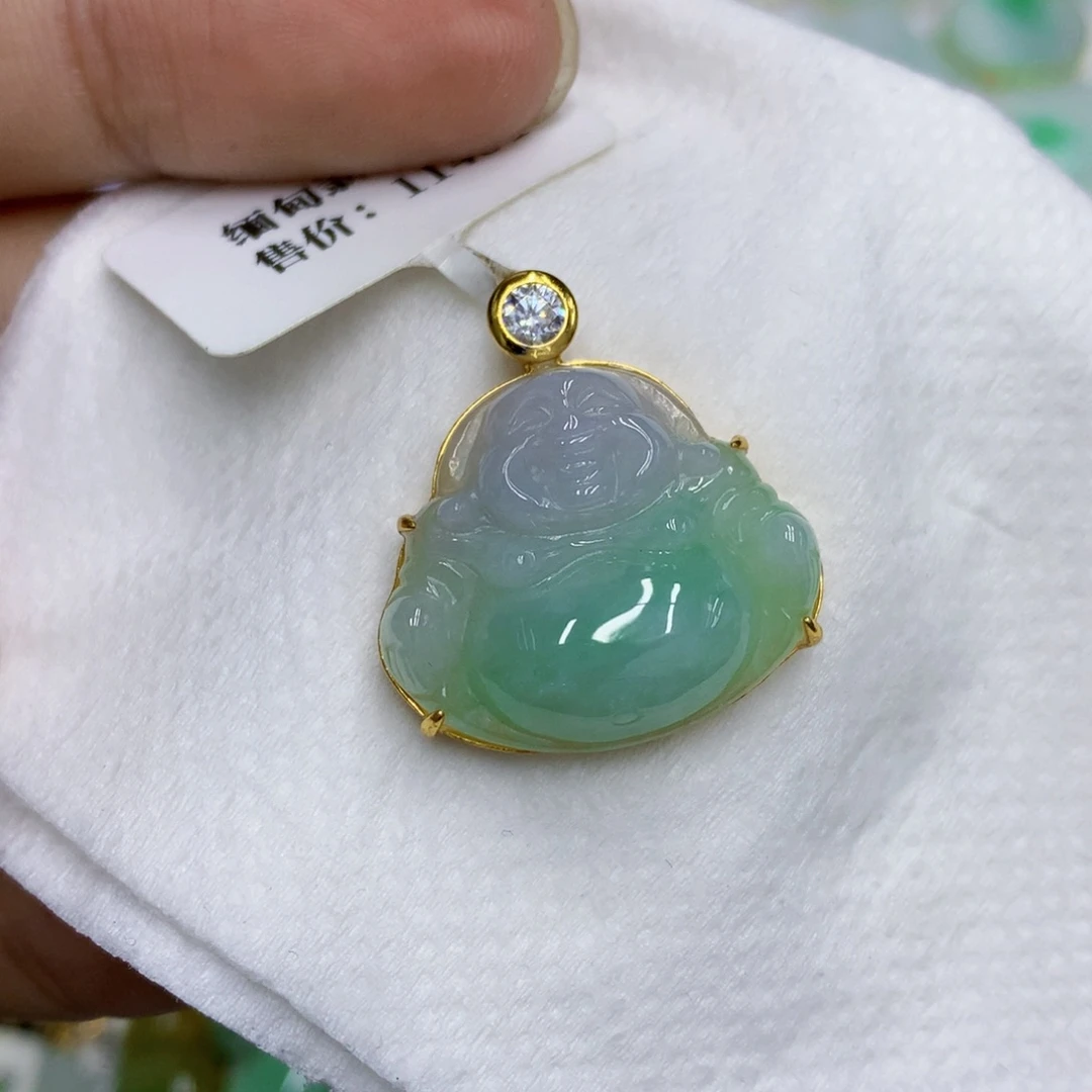 翡翠银S925镶嵌颈饰翡翠