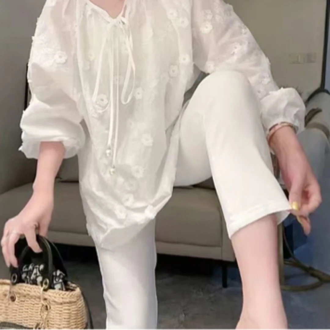 25110 八九分休闲直筒宽松显瘦阔腿春夏新款百搭韩版