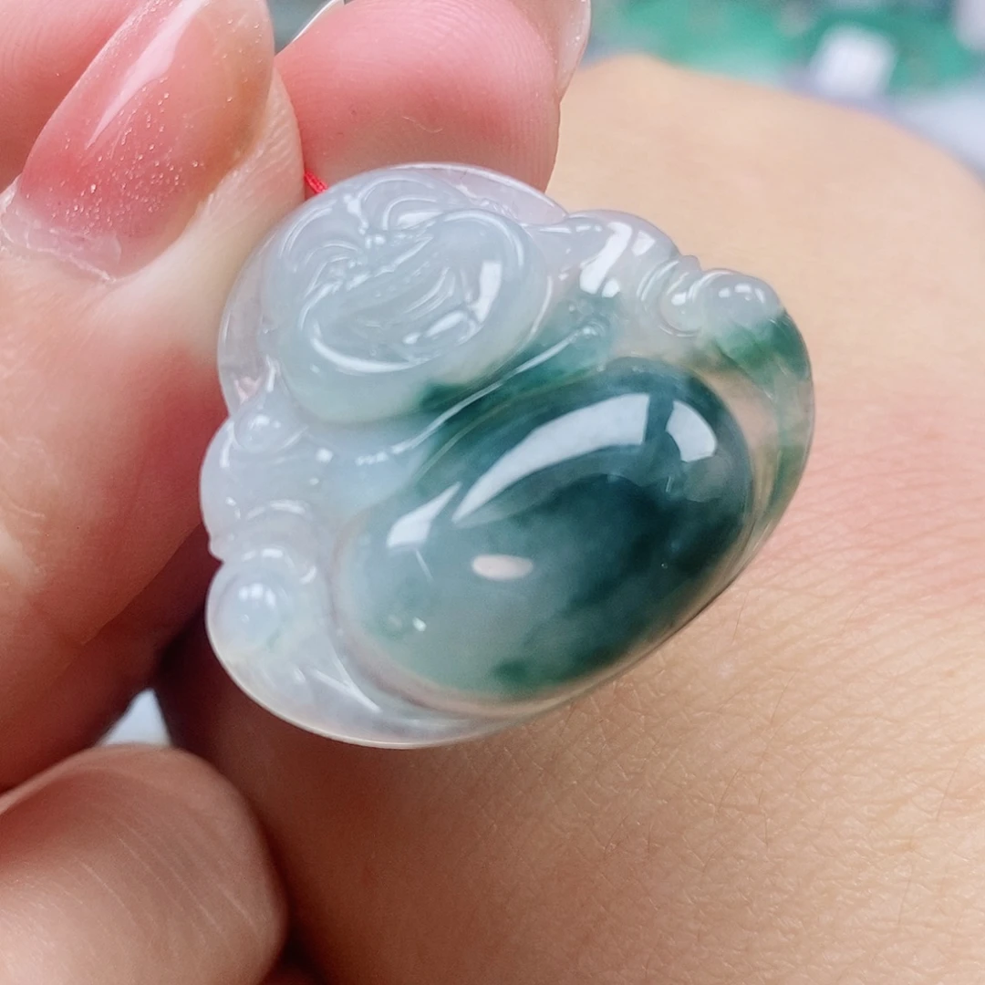 颈饰未镶嵌翡翠天然缅甸A货翡翠佛公