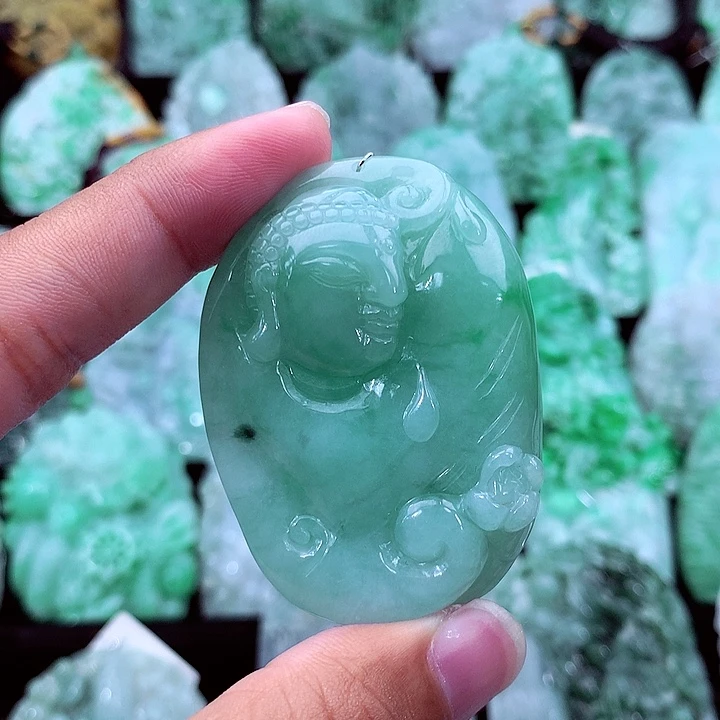 翡翠未镶嵌吊坠(不含链)