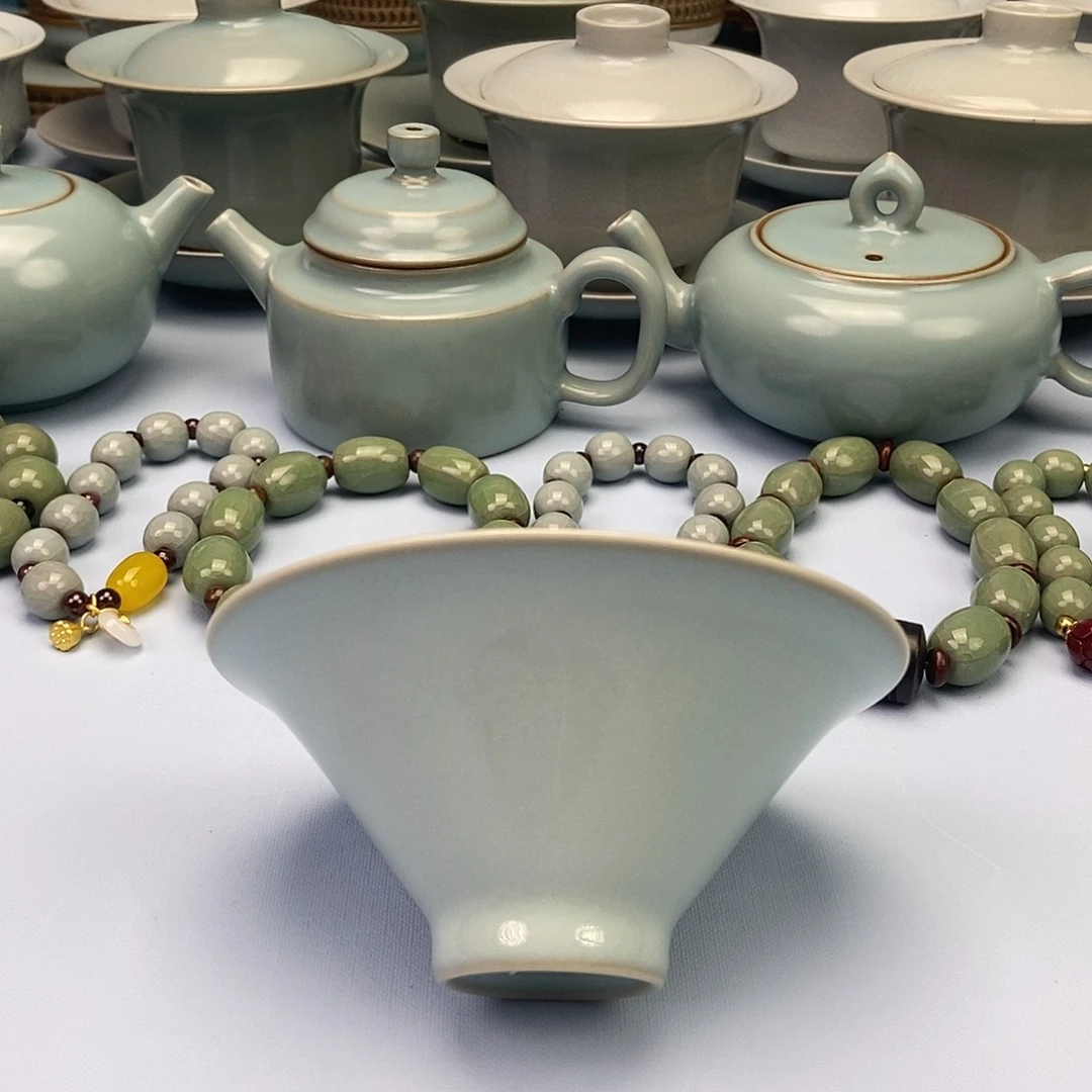 杯天青斗笠杯原矿原釉原产地