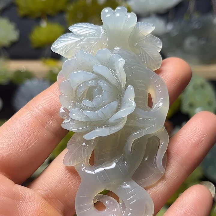 未镶嵌蛇纹石玉发饰