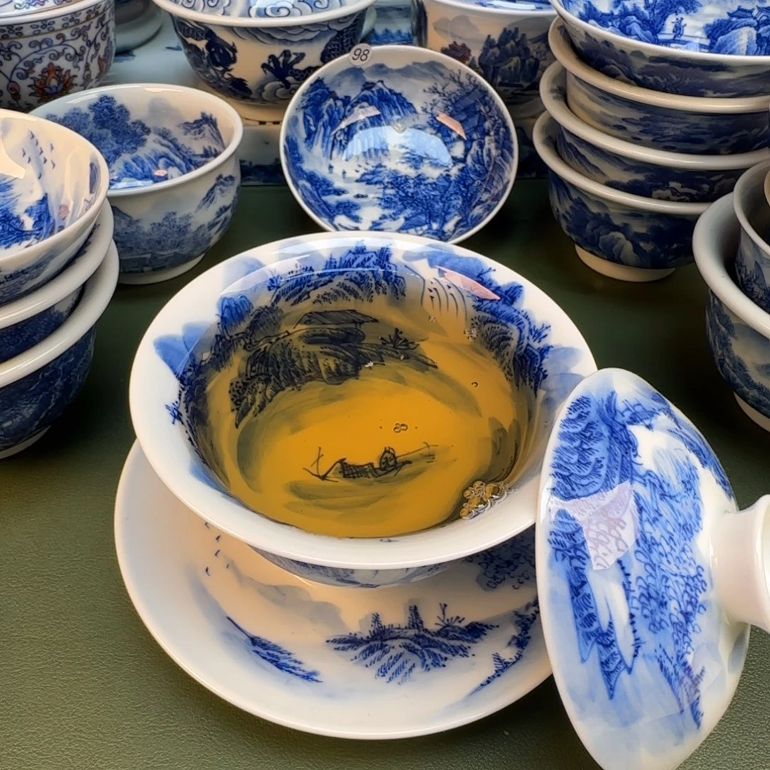 纯手工纯手绘茶具石头60