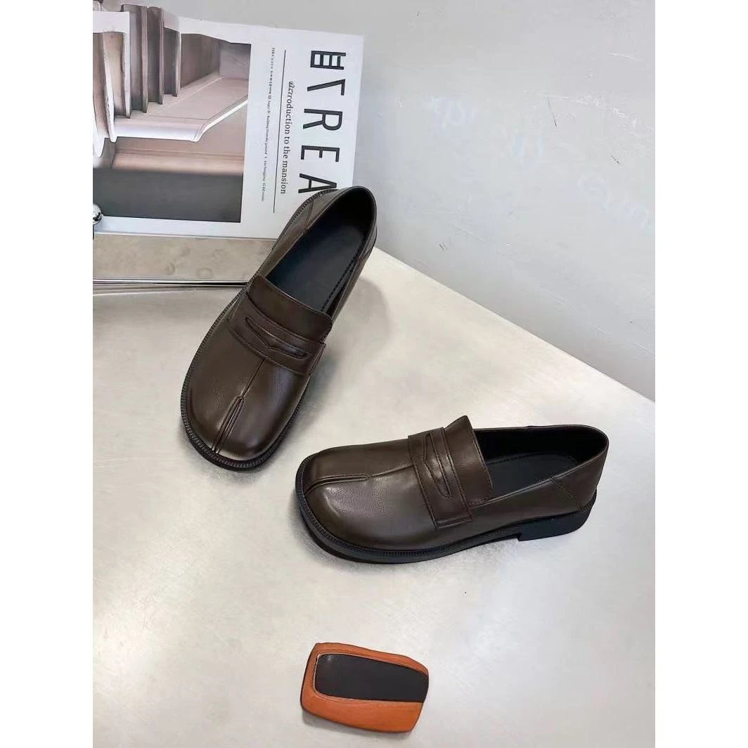 真皮洋气款平底舒适乐福鞋68059