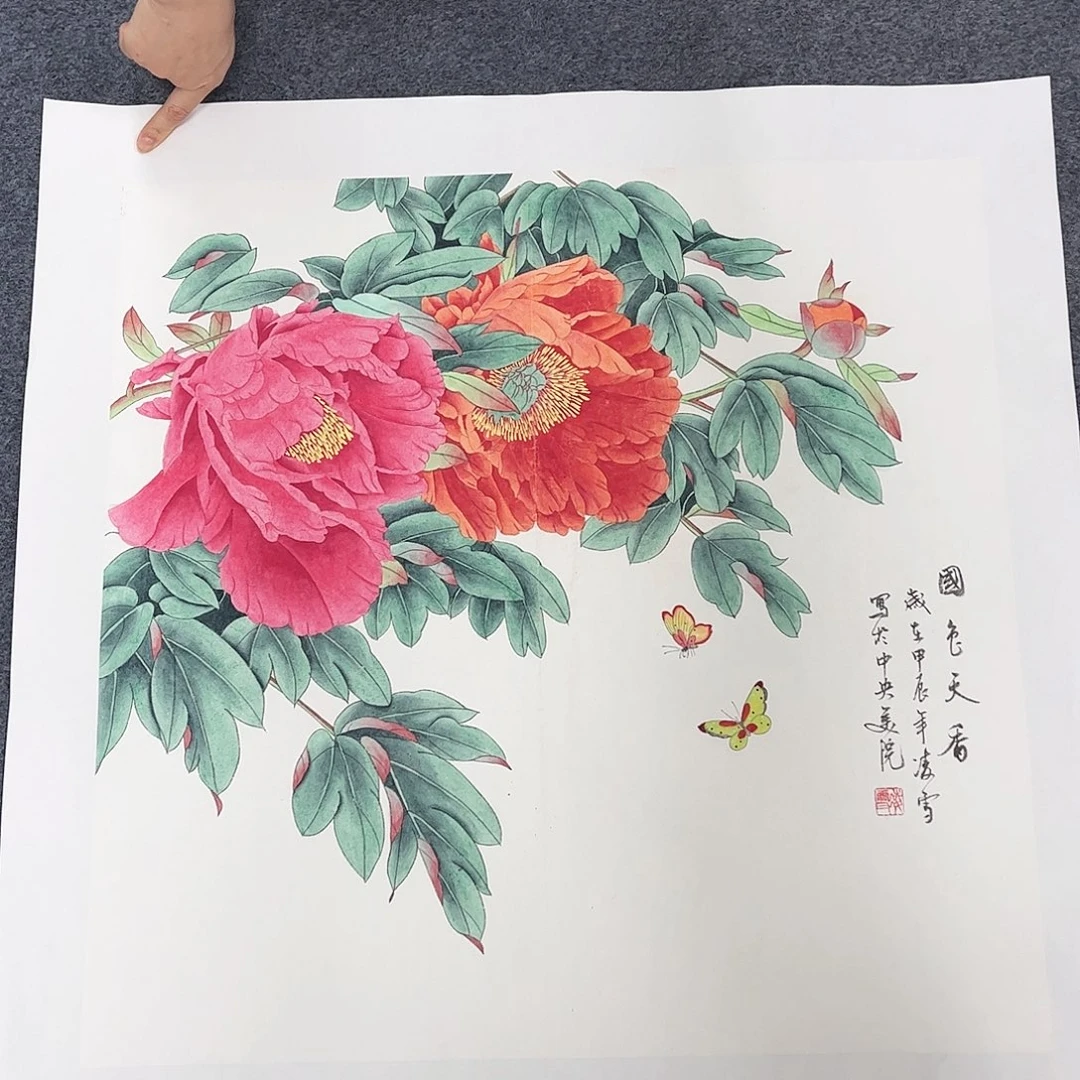 国画宣纸国画纯手绘作品