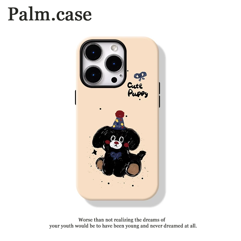 菲林二合一适用苹果/华为/oppo/vivo/小米/一加手机壳16p卡通小狗