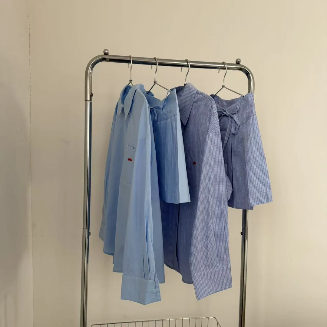 红字母衬衫半身裙套装no.退no.换