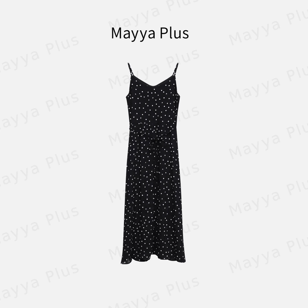 【大漂亮】Mayya Plus麦芽定制轻奢气质显瘦款梭织连衣裙32526096