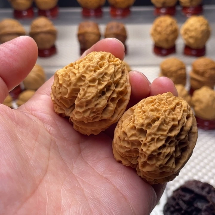 文玩核桃把件27云南野生铁核