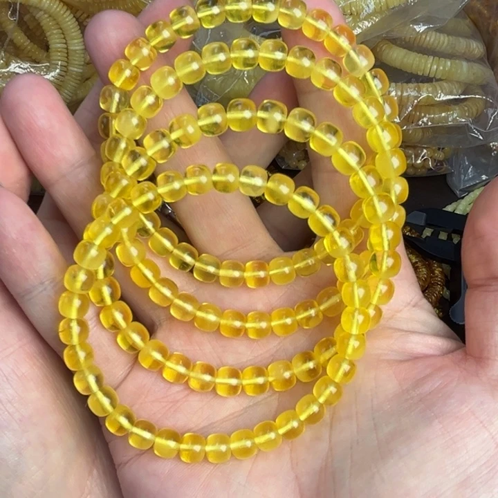 琥珀未镶嵌裸石6.9金珀劳型多样发其一051