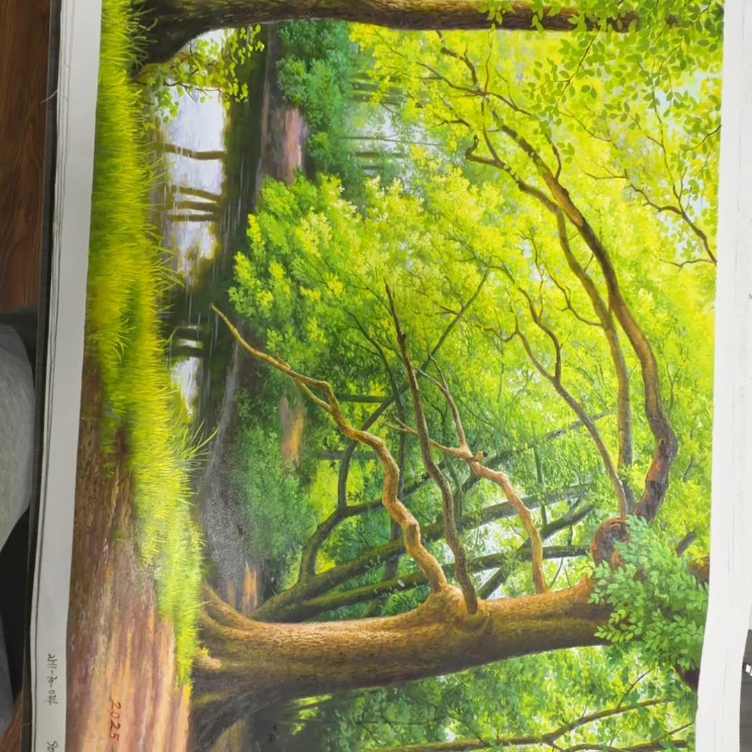 油画加油加油努力加油努力
