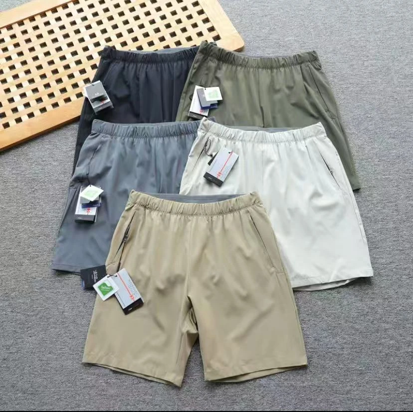 茑平替!后腰大片激光打孔!吊卡899!冷感户外立体机能运动短裤男潮