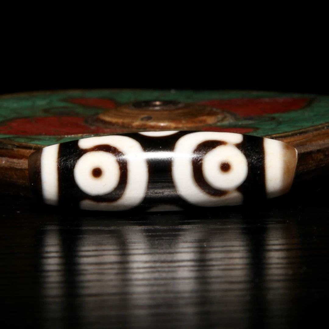 行运任晓攀金刚十字六眼天珠46.5*13.8台珠台湾天珠