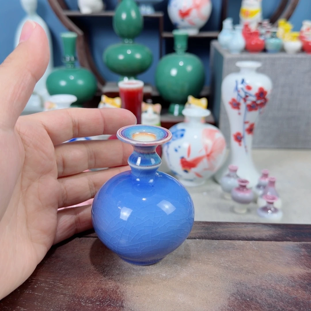 陶瓷手工小花器摆件