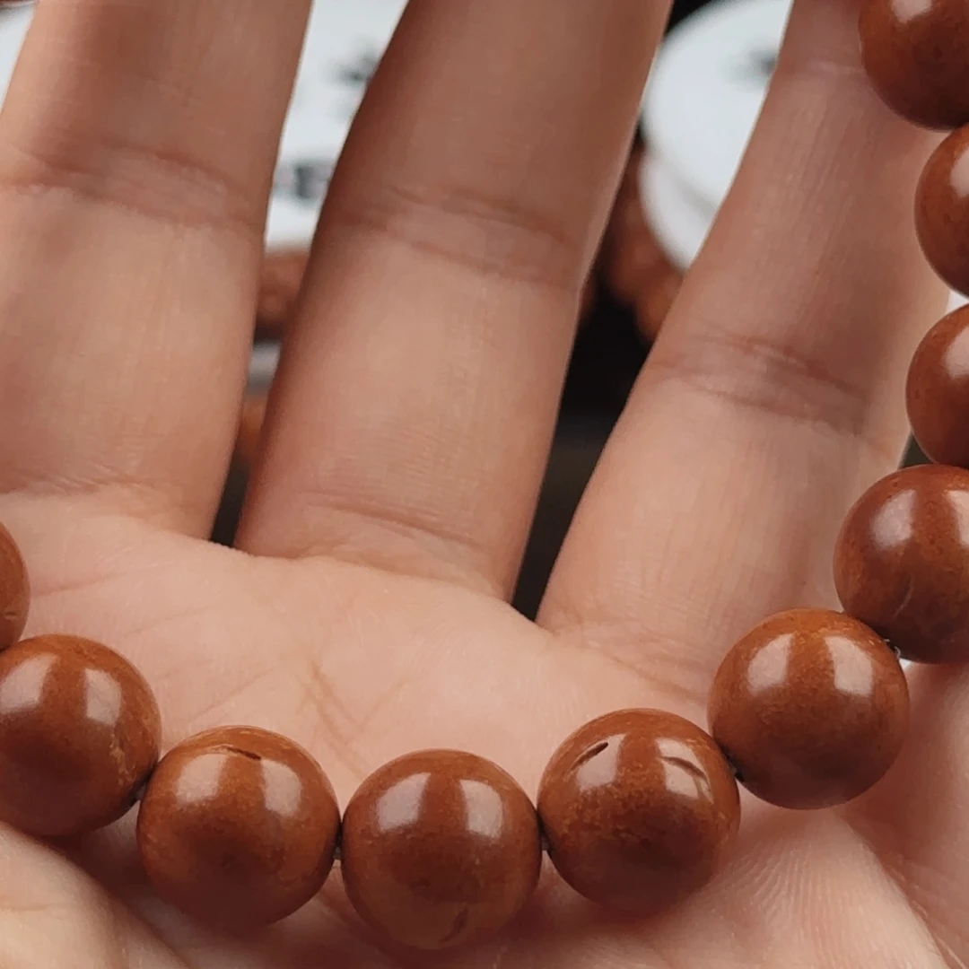 哎***！手串桃核龙纹桃核正圆光珠